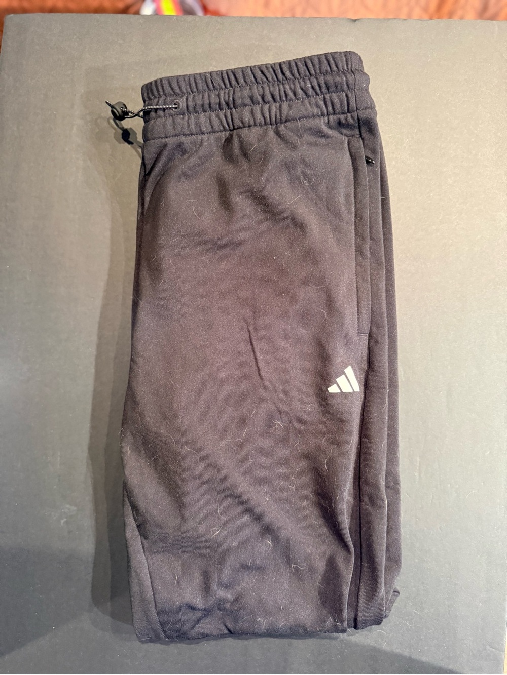 Adidas womens Black Athletic Jogger Pants med